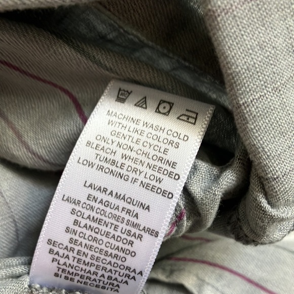 Women’s Small Blue Striped Button Down Shirt - Picture 5 of 6